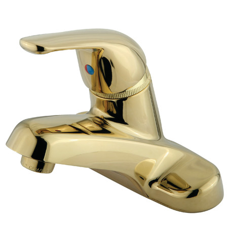 KINGSTON BRASS 4" Centerset Bathroom Faucet, Polished Brass KB542LP